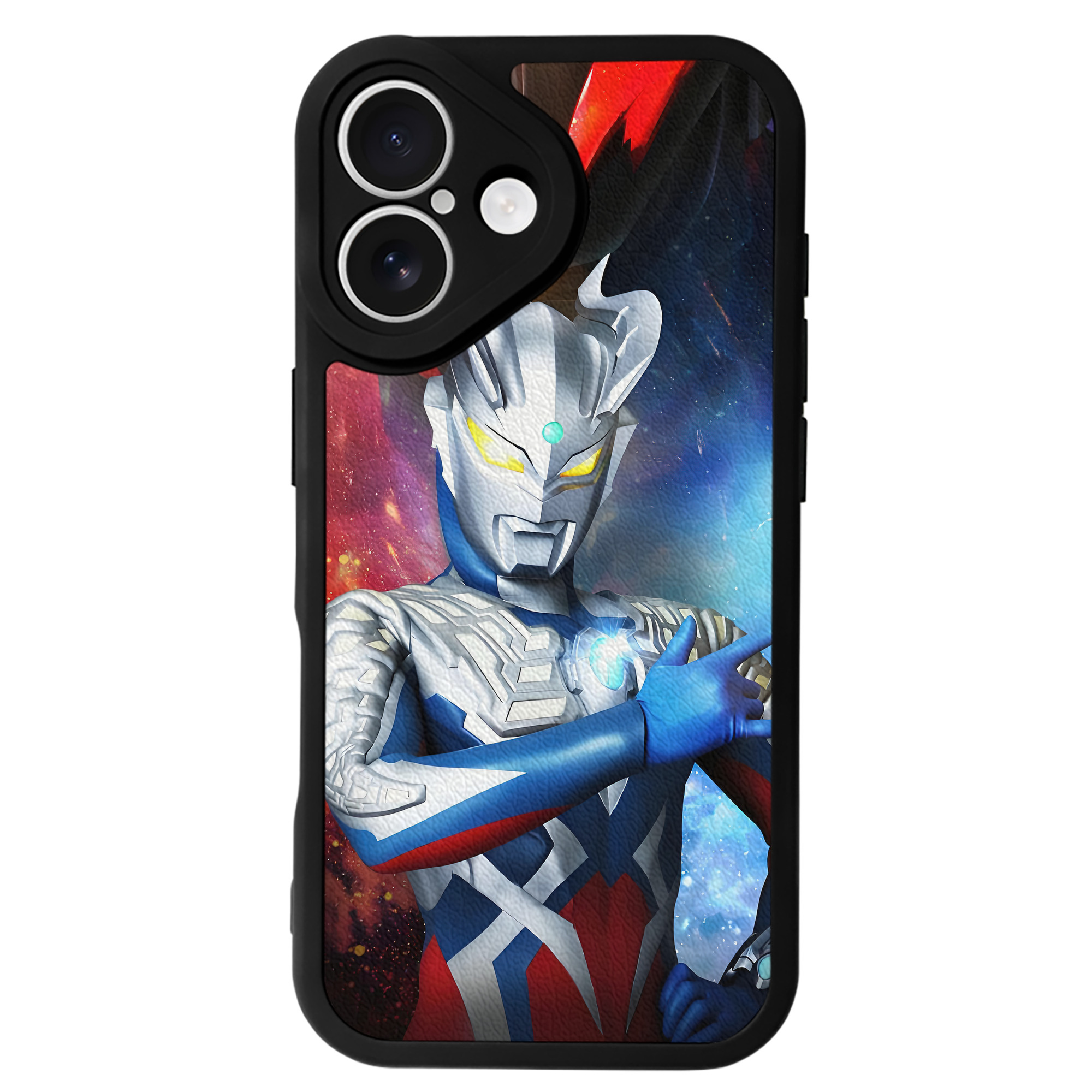 （画像用） ウルトラマン Ultraman 【iPhone 16シリーズ対応】シリコンスマホケース（レザー調） 材質：シリコン
